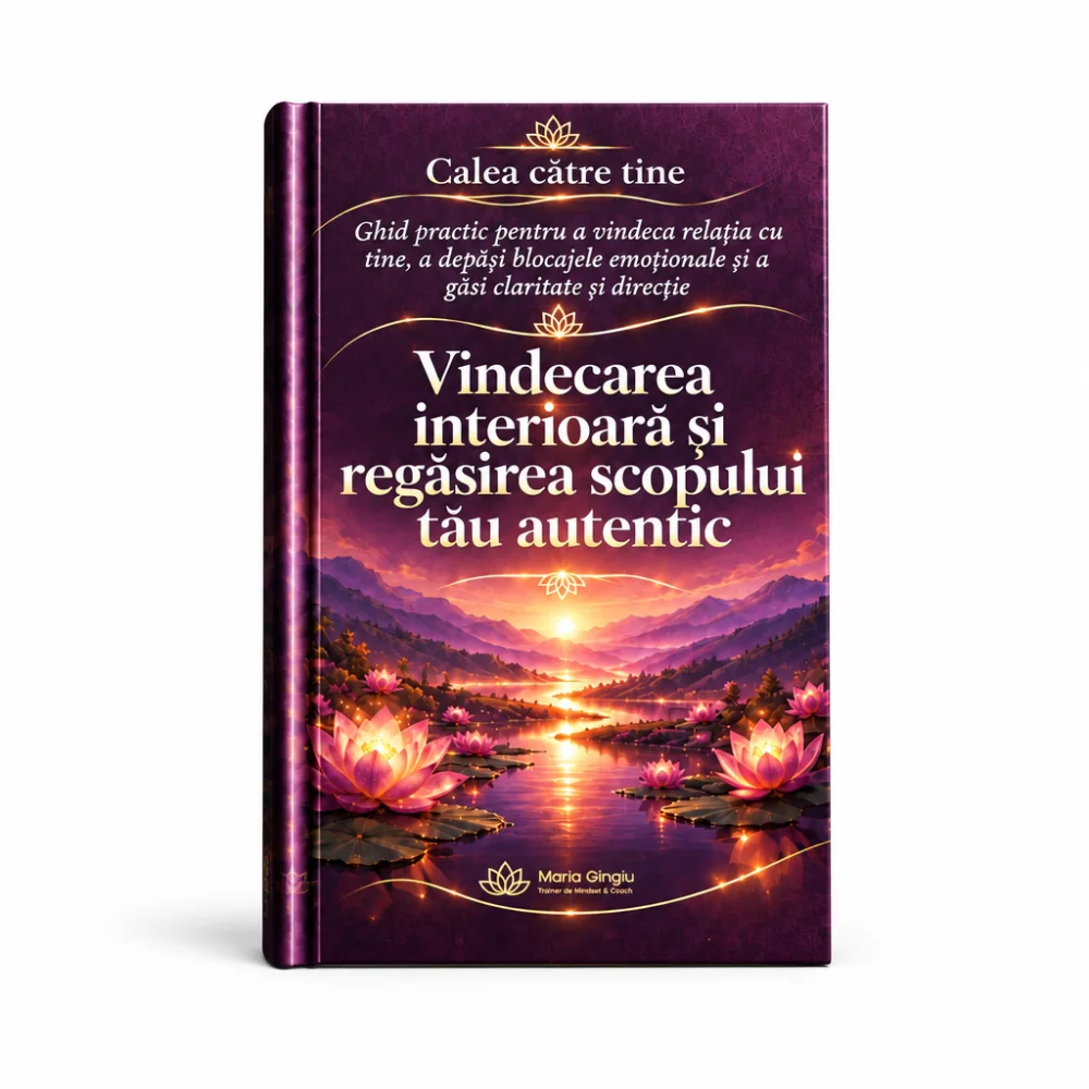 Ghidul „Calea către tine” de Maria Gingiu, pe fundal alb